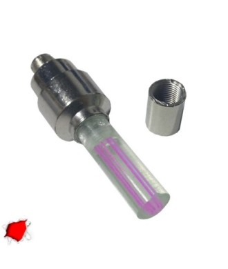 GloboStar® 115203 Βαλβίδες LED με Μπαταρία 3xLR1130 Αυτοκινήτου - Μοτοσυκλέτας - Ποδηλάτου Σετ 2 Τεμ. σε Blister Κόκκινο